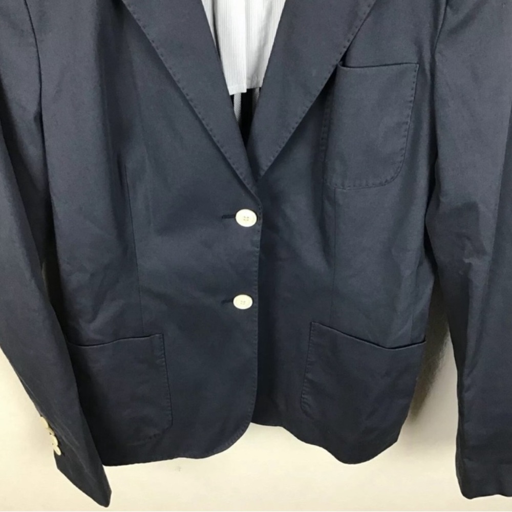Loro Piana Cotton Blazer V Neck Long Sleeve Jacket - Picture 4 of 9
